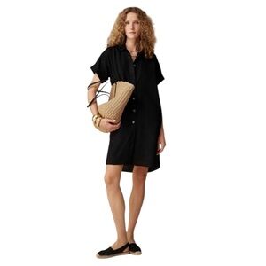 J. Crew Black Midi Dress